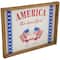 15.75" America the Beautiful Patriotic Framed Wall Sign